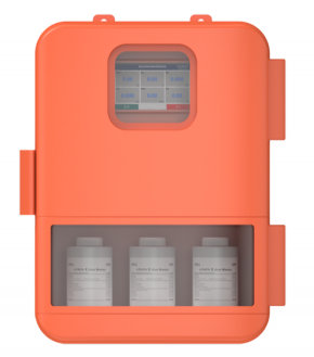 該設(shè)備是一款利用比色實(shí)驗(yàn)方法來(lái)自動(dòng)確定水質(zhì)硬度的在線分析儀。通過蠕動(dòng)泵把試劑加入到水樣中，發(fā) 生顏色反應(yīng)。儀器通過評(píng)估出顏色的強(qiáng)度或者確定出顏色在哪個(gè)值發(fā)生變化來(lái)計(jì)算出水質(zhì)硬度的濃度。儀器的 測(cè)量范圍取決于試劑類型。