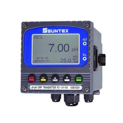 SUNTEX酸堿PH/ORP變送器PC-3110水質監測分析儀工業ph計高精度